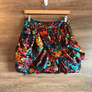 Steve Madden Multi Color Hobo Lined Mini Skirt